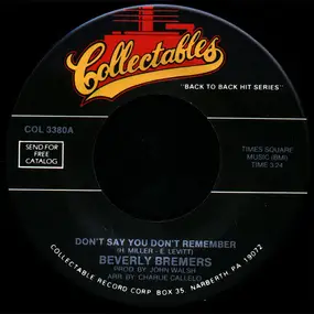 Beverly Bremers - Don't Say You Don't Remember / Sky High