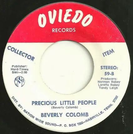 Beverly Colomb - Red, White And Blue Christmas / Precious Little People