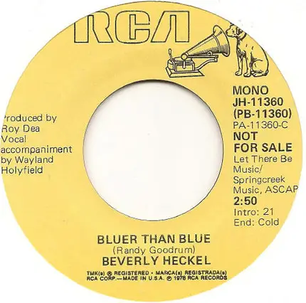 Beverly Heckel - Bluer Than Blue