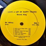 LP - Beverly King - Leave A Lot Of Happy Tracks
