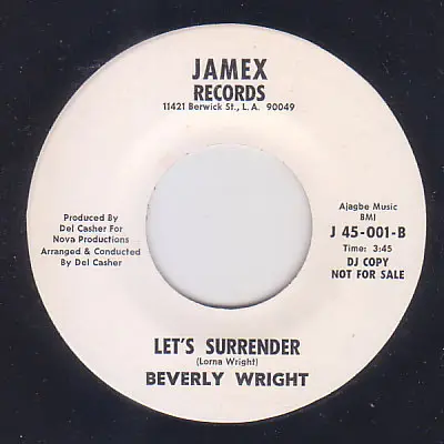 Beverly Wright - For The Sake Of The Children / Let's Surrender