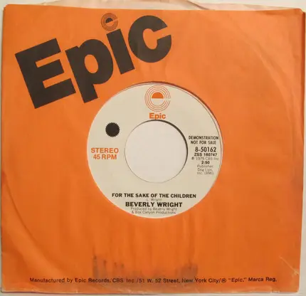 Beverly Wright - For The Sake Of The Children