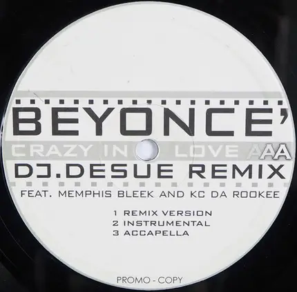 Beyoncé Featuring Memphis Bleek / KC Da Rookee - Crazy In Love Remix / Snake Remix