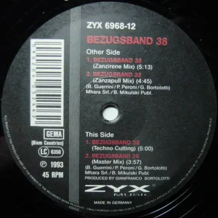 Bezugsband 38 - Bezugsband 38