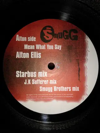 Bhundu Boys , Alton Ellis - Mean What You Say/ Never Surrender