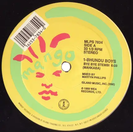 Bhundu Boys / Teque Nick - Bye Bye Stembi