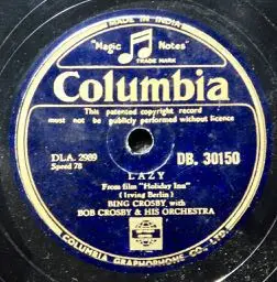 Bing Crosby , Bob Crosby And His Orchestra - I've Got Plenty To Be Thankful For / Lazy