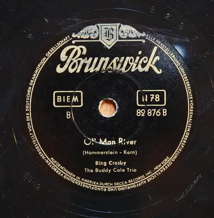 Bing Crosby , The Buddy Cole Trio - In A Little Spanish Town / Ol' Man River