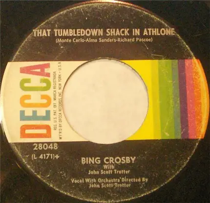 Bing Crosby - That Tumbledown Shack In Athlone / Two Shillelagh O'Sullivan
