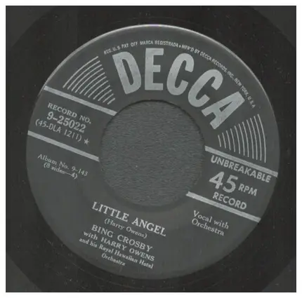 Bing Crosby with Harry Owens - Sweet Hawaiian Chimes / Little Angel
