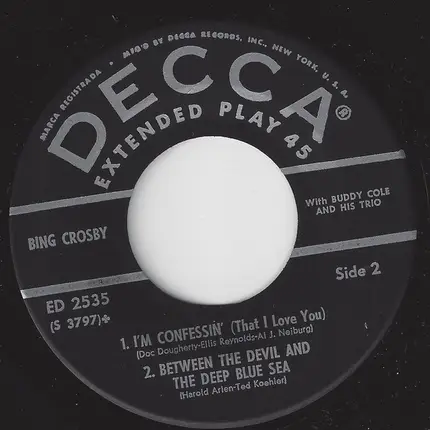 Bing Crosby with The Buddy Cole Trio - New Tricks...
