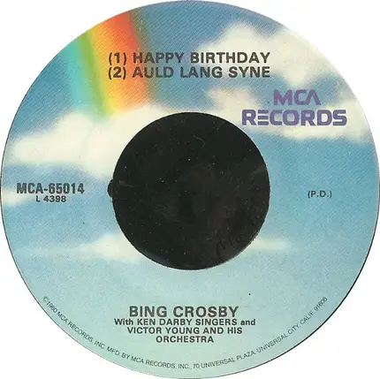 Bing Crosby With The Ken Darby Singers And Victor Young And His Orchestra - Anniversary Song