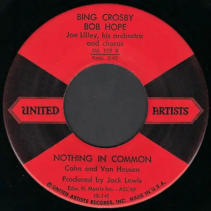 Bing Crosby And Bob Hope - Paris Holiday