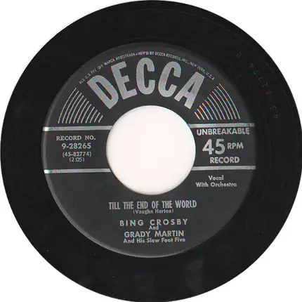 Bing Crosby And Grady Martin And The Slew Foot Five - Just A Little Lovin' (Will Go A Long Way)