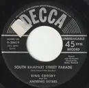 7inch Vinyl Single - Bing Crosby And The Andrews Sisters - South Rampart Street Parade / Cool Water