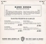 7inch Vinyl Single - Bing Crosby & His Friends - Gang Songs (Volume 2) - EP