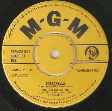 Bing Crosby & Satchmo - Muskrat Ramble / Dardanella