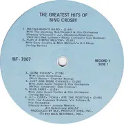 Double LP - Bing Crosby - The Greatest Hits Of Bing Crosby