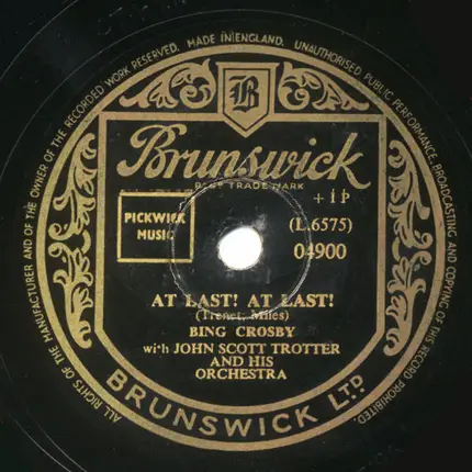 Bing Crosby - The Isle Of Innisfree / At Last! At Last!