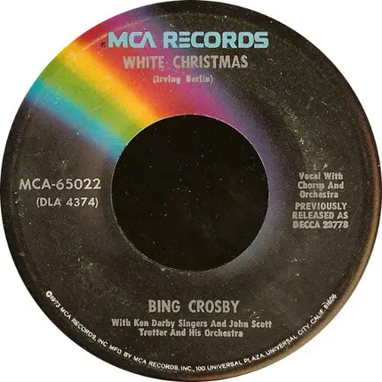 Bing Crosby - White Christmas / God Rest Ye Merry Gentlemen