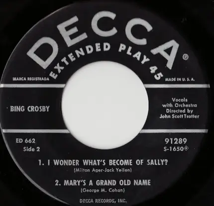 Bing Crosby - Down Memory Lane