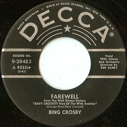 Bing Crosby - Jim, Johnny And Jonas