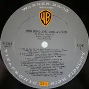 LP - Bing Crosby - Join Bing & Sing Along