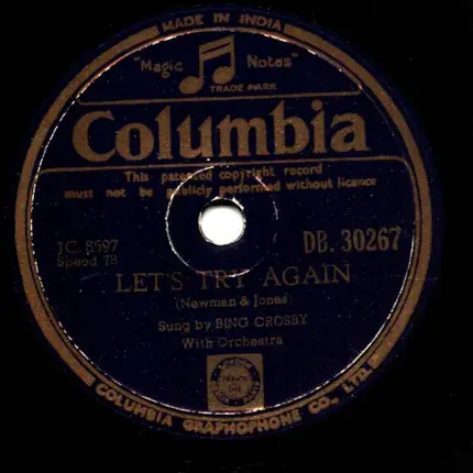 Bing Crosby - Let's Try Again / Let's Put Out The Lights