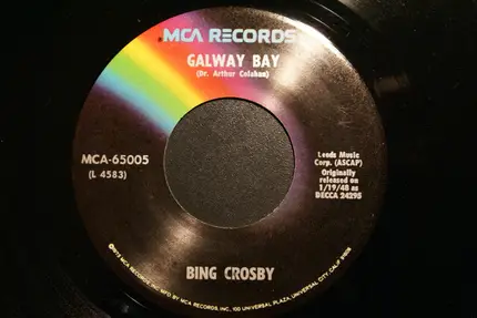 Bing Crosby - My Girl's An Irish Girl / Galway Bay