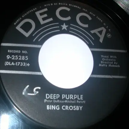 Bing Crosby - Star Dust / Deep Purple