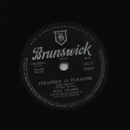 Bing Crosby - Stranger In Paradise / Who Gave You The Roses