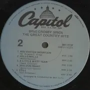 LP - Bing Crosby - Sings The Great Country Hits