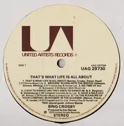 LP - Bing Crosby - That's What Life Is All About - Gatefold