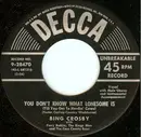 7'' - Bing Crosby - You Don't Know What Lonesome Is (Till You Get To Herdin' Cows) / Open Up Your Heart