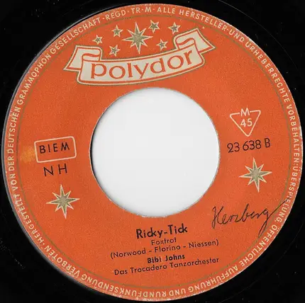 Bibi Johns - Du Wirst Bald Kapitän Sein / Ricky Tick
