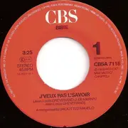 7inch Vinyl Single - Bibie - J'veux Pas L'savoir