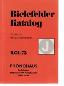 Bielefelder Katalog - Verzeichnis der Jazz-Schallplatten 1974/75