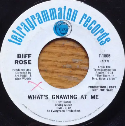 Biff Rose - What's Gnawing At Me / Molly
