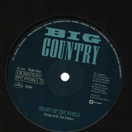 Big Country - Heart Of The World