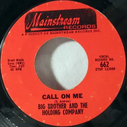 Big Brother & The Holding Company - Down On Me