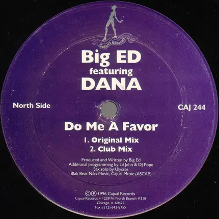 Big Ed - Do Me A Favor