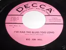 7inch Vinyl Single - Big Jim Hill - I've Had The Blues Too Long