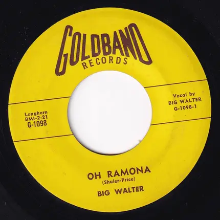 Big Walter Price - Oh Romana / Never Too Old