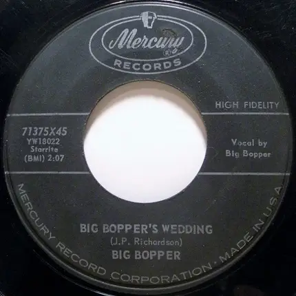 Big Bopper - Big Bopper's Wedding