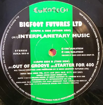 Bigfoot Futures Ltd - Interplanetary Music