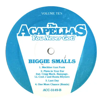 Biggie Smalls - The Acapellas You Never Got! Volume Ten