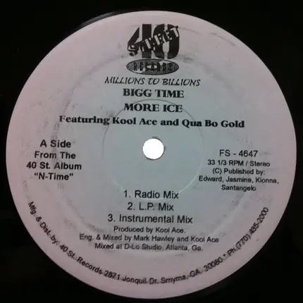 Bigg Time - More Ice