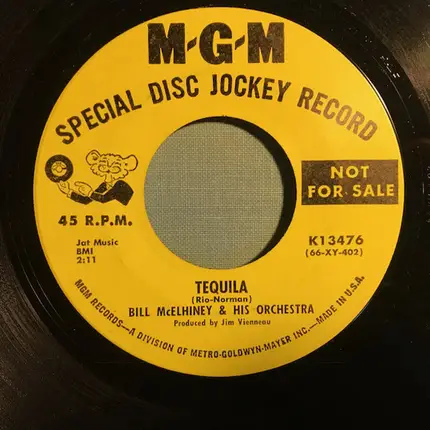Bill McElhiney And His Orchestra - Tequila / Night Jet