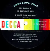 LP - Bill Monroe & His Blue Grass Boys - A Voice From On High