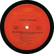LP - Bill Monroe & His Blue Grass Boys - The Classic Bluegrass Recordings Volume 1